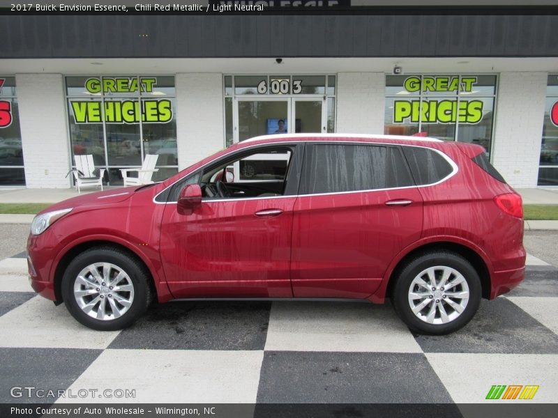 Chili Red Metallic / Light Neutral 2017 Buick Envision Essence
