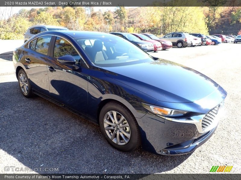 Deep Crystal Blue Mica / Black 2020 Mazda MAZDA3 Sedan