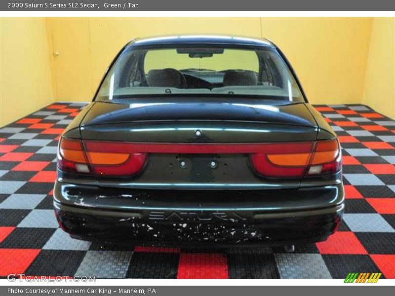 Green / Tan 2000 Saturn S Series SL2 Sedan