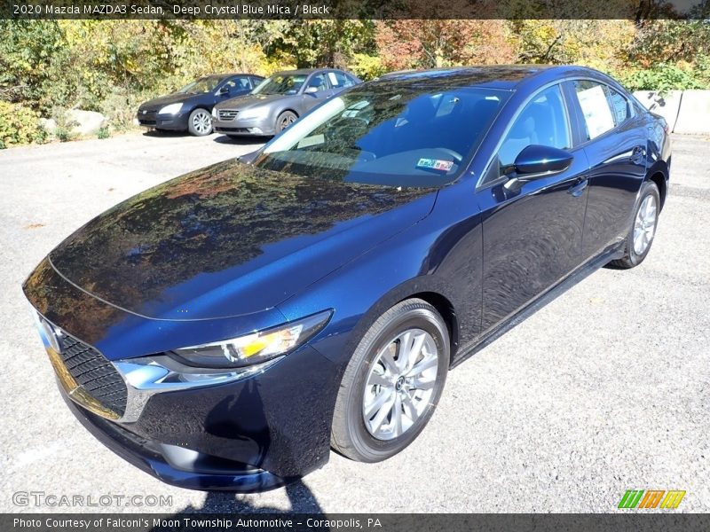 Deep Crystal Blue Mica / Black 2020 Mazda MAZDA3 Sedan