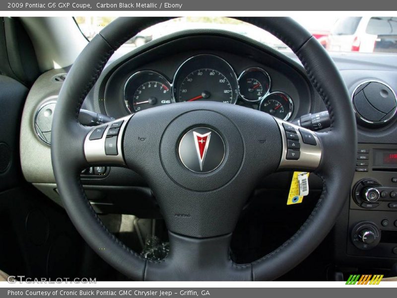 Carbon Black Metallic / Ebony 2009 Pontiac G6 GXP Coupe