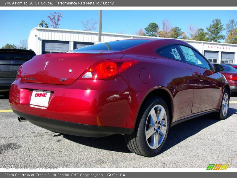 Performance Red Metallic / Ebony 2009 Pontiac G6 GT Coupe