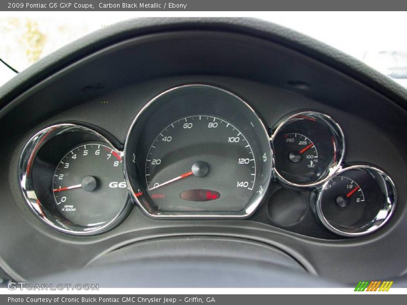 Carbon Black Metallic / Ebony 2009 Pontiac G6 GXP Coupe