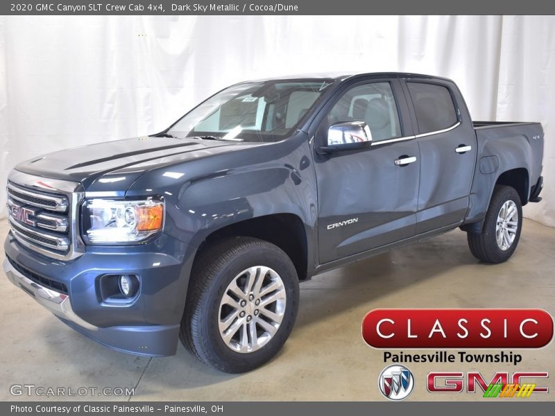 Dark Sky Metallic / Cocoa/Dune 2020 GMC Canyon SLT Crew Cab 4x4
