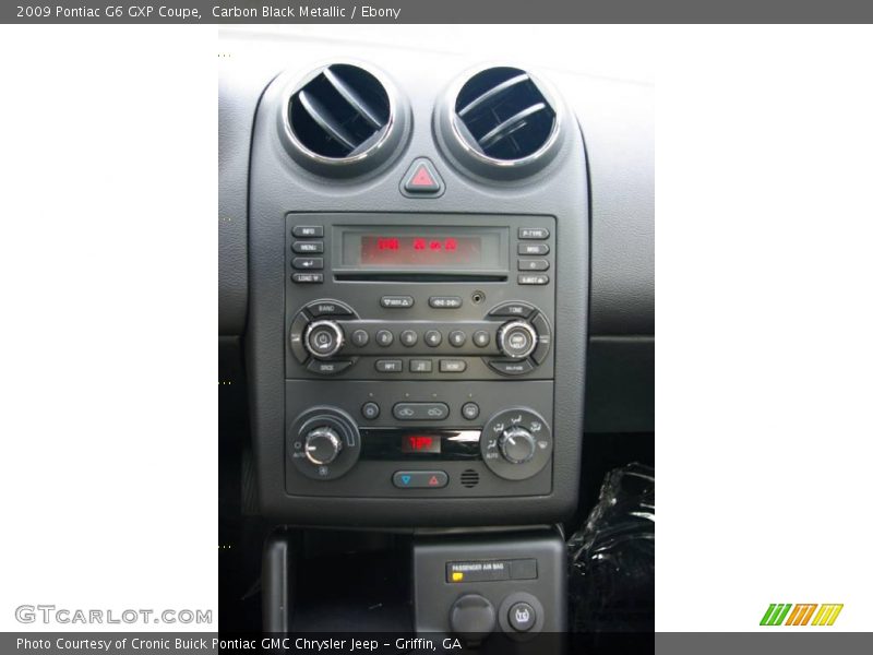 Carbon Black Metallic / Ebony 2009 Pontiac G6 GXP Coupe