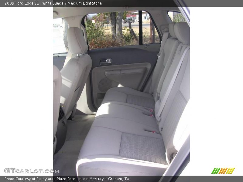 White Suede / Medium Light Stone 2009 Ford Edge SE