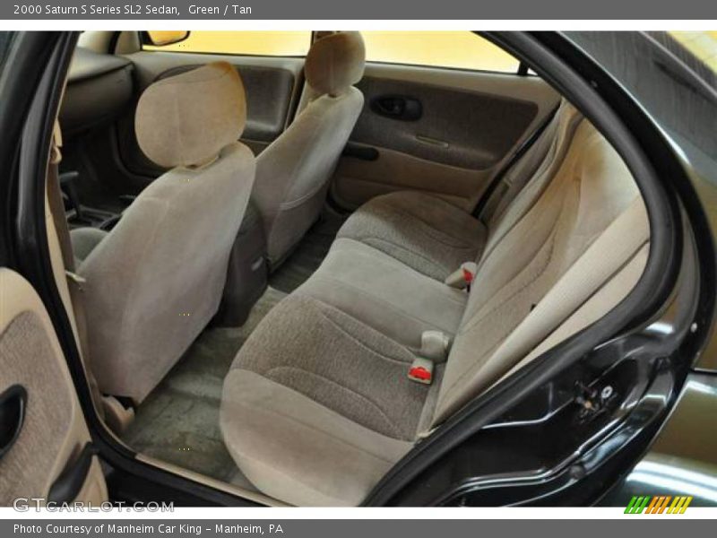 Green / Tan 2000 Saturn S Series SL2 Sedan