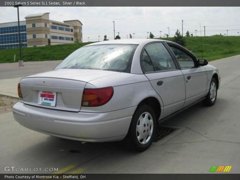 Silver / Black 2001 Saturn S Series SL1 Sedan