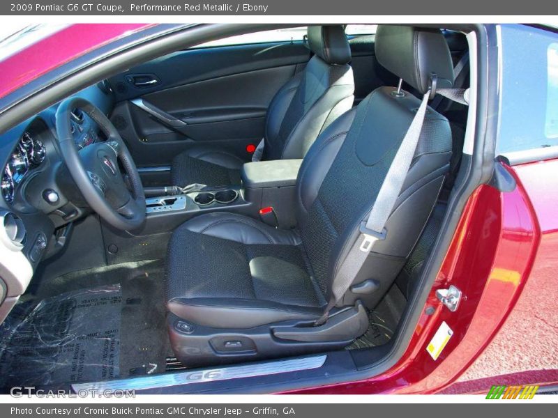 Performance Red Metallic / Ebony 2009 Pontiac G6 GT Coupe