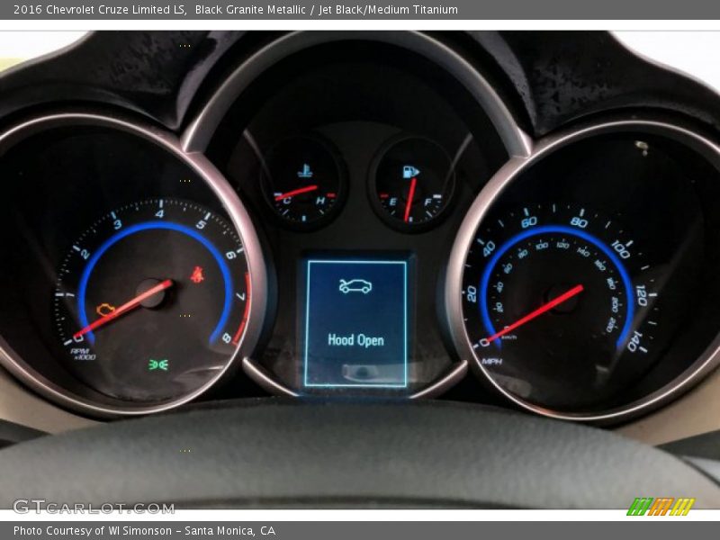 Black Granite Metallic / Jet Black/Medium Titanium 2016 Chevrolet Cruze Limited LS