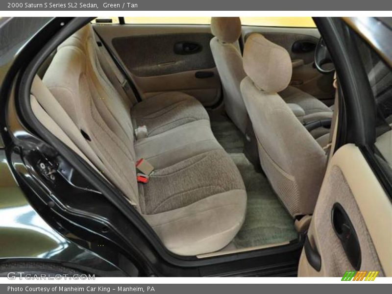 Green / Tan 2000 Saturn S Series SL2 Sedan