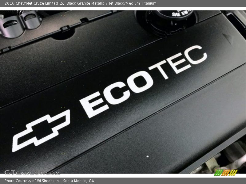 Black Granite Metallic / Jet Black/Medium Titanium 2016 Chevrolet Cruze Limited LS