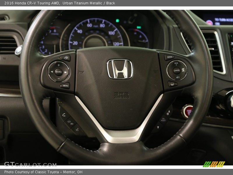Urban Titanium Metallic / Black 2016 Honda CR-V Touring AWD