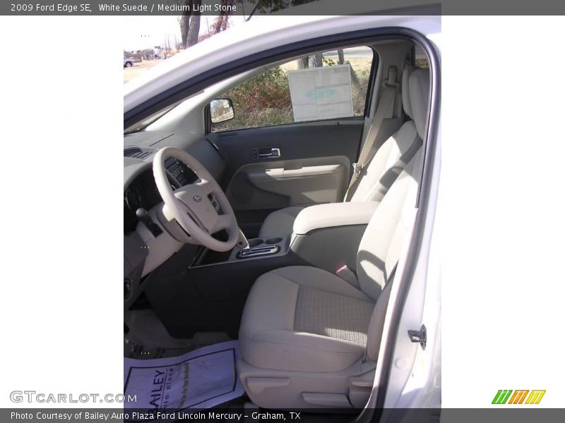 White Suede / Medium Light Stone 2009 Ford Edge SE