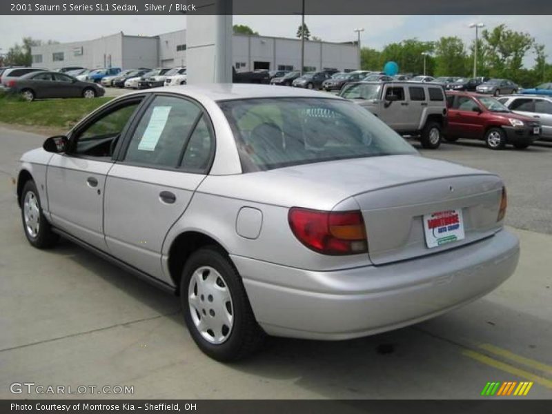 Silver / Black 2001 Saturn S Series SL1 Sedan