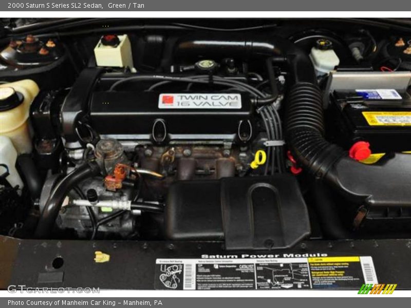 Green / Tan 2000 Saturn S Series SL2 Sedan