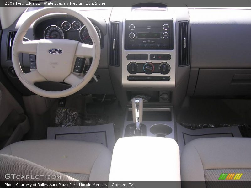 White Suede / Medium Light Stone 2009 Ford Edge SE