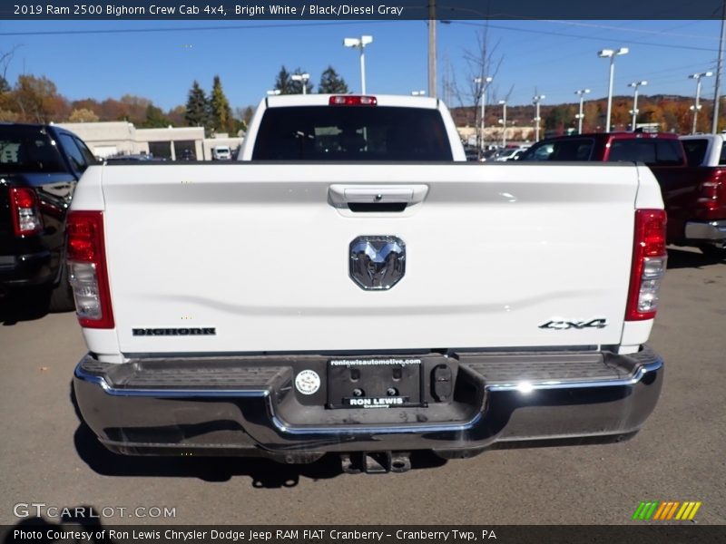 Bright White / Black/Diesel Gray 2019 Ram 2500 Bighorn Crew Cab 4x4