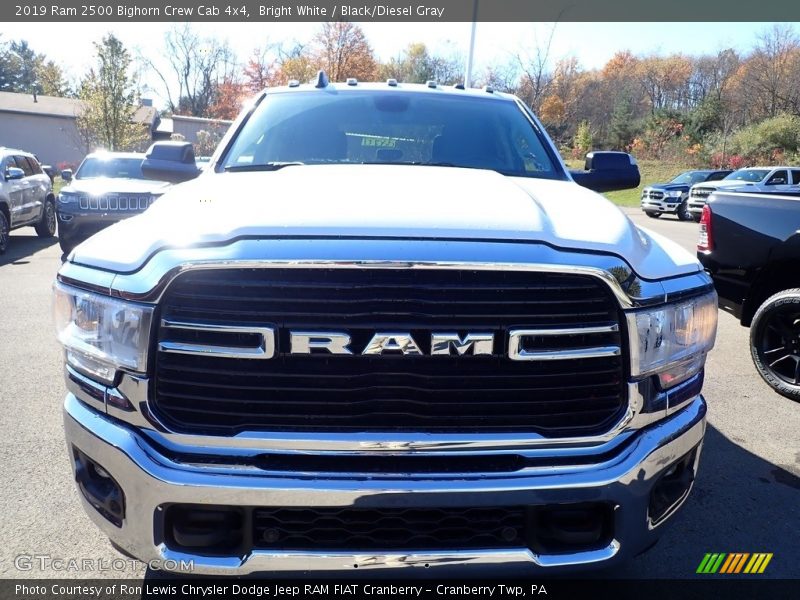 Bright White / Black/Diesel Gray 2019 Ram 2500 Bighorn Crew Cab 4x4
