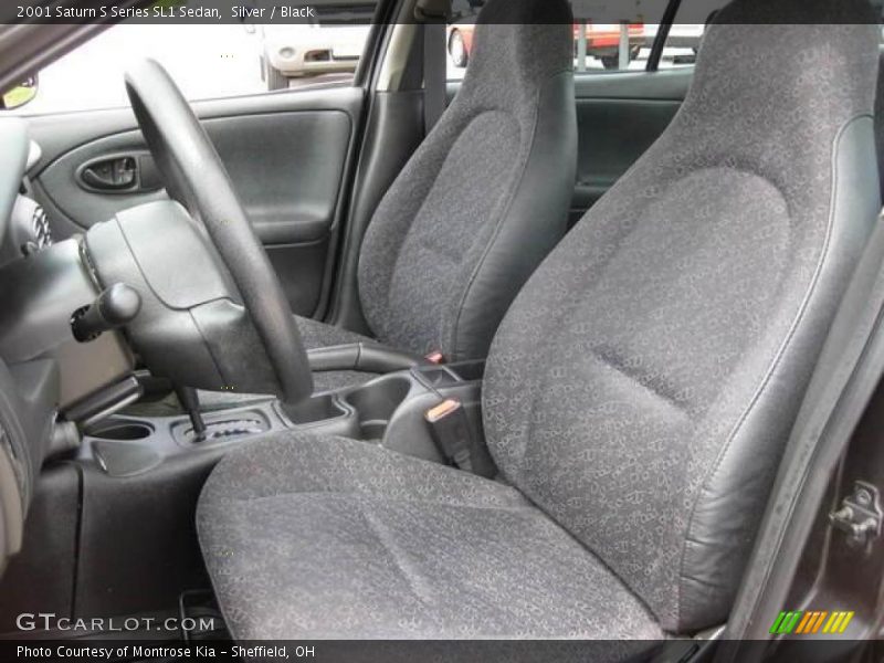 Silver / Black 2001 Saturn S Series SL1 Sedan