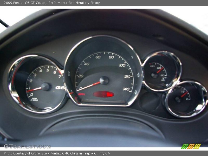 Performance Red Metallic / Ebony 2009 Pontiac G6 GT Coupe