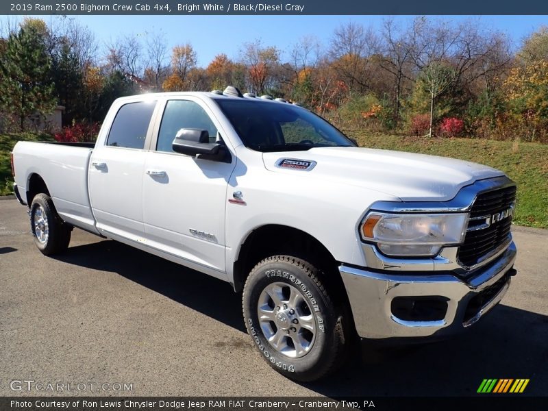 Bright White / Black/Diesel Gray 2019 Ram 2500 Bighorn Crew Cab 4x4