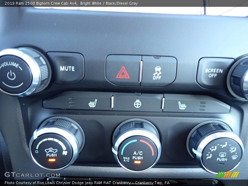 Bright White / Black/Diesel Gray 2019 Ram 2500 Bighorn Crew Cab 4x4