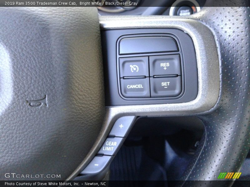 Bright White / Black/Diesel Gray 2019 Ram 3500 Tradesman Crew Cab