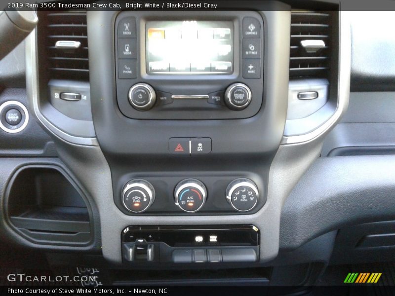 Bright White / Black/Diesel Gray 2019 Ram 3500 Tradesman Crew Cab