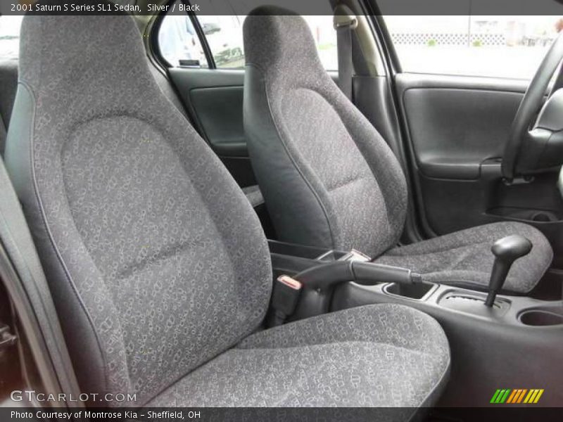 Silver / Black 2001 Saturn S Series SL1 Sedan