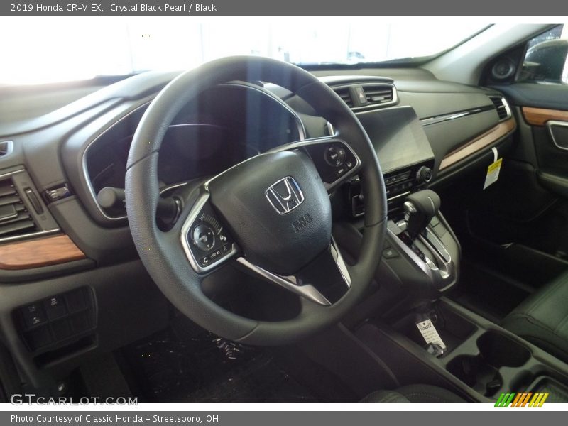 Crystal Black Pearl / Black 2019 Honda CR-V EX
