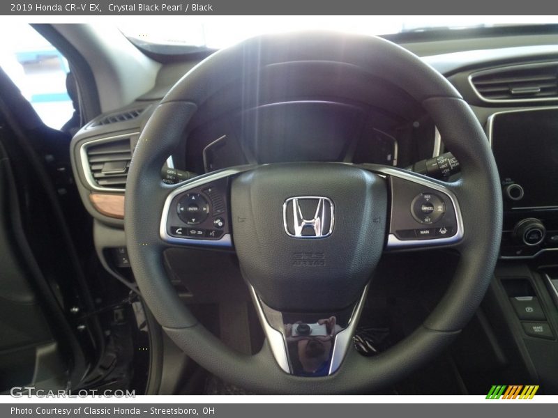 Crystal Black Pearl / Black 2019 Honda CR-V EX