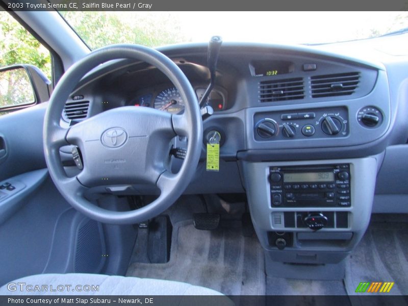 Sailfin Blue Pearl / Gray 2003 Toyota Sienna CE