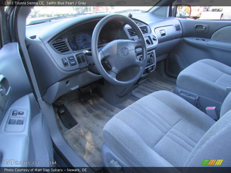 Sailfin Blue Pearl / Gray 2003 Toyota Sienna CE