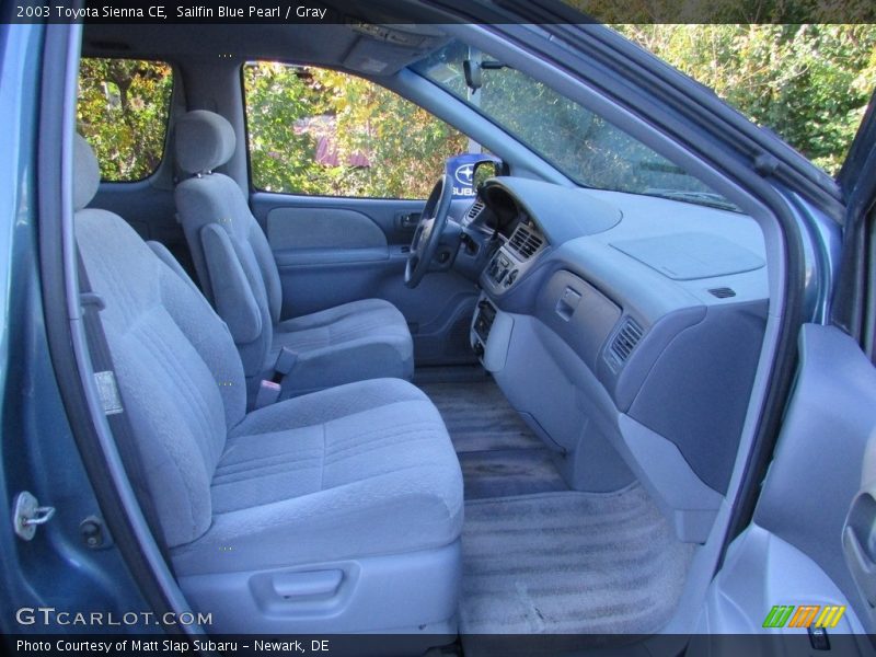 Sailfin Blue Pearl / Gray 2003 Toyota Sienna CE