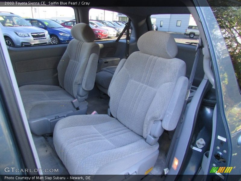 Sailfin Blue Pearl / Gray 2003 Toyota Sienna CE