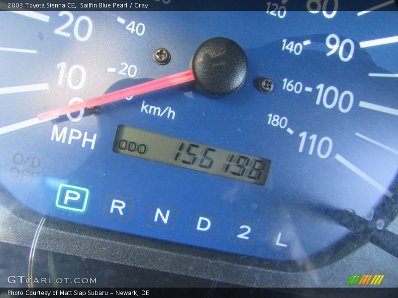 Sailfin Blue Pearl / Gray 2003 Toyota Sienna CE