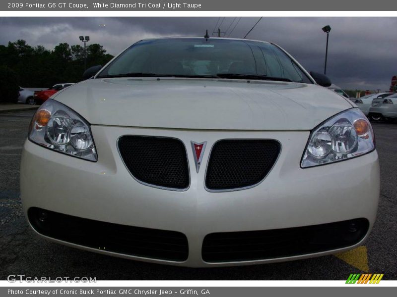 White Diamond Tri Coat / Light Taupe 2009 Pontiac G6 GT Coupe