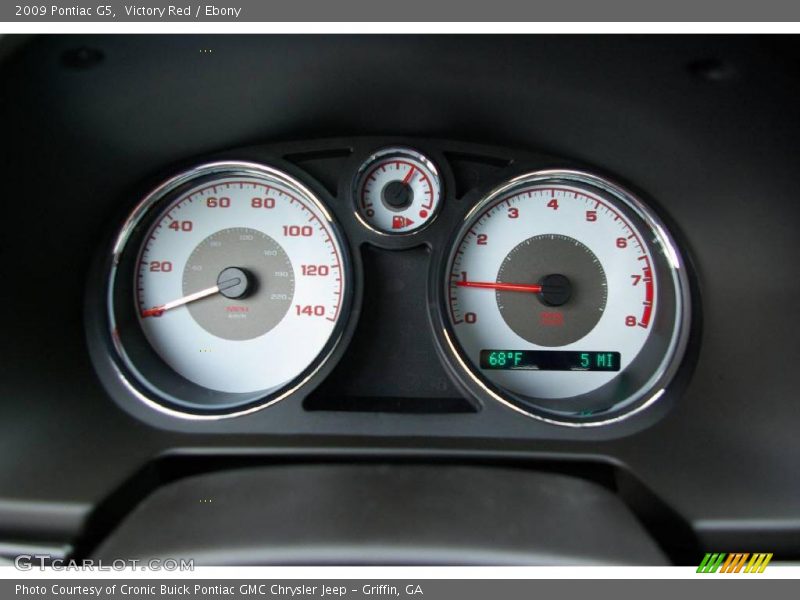 Victory Red / Ebony 2009 Pontiac G5