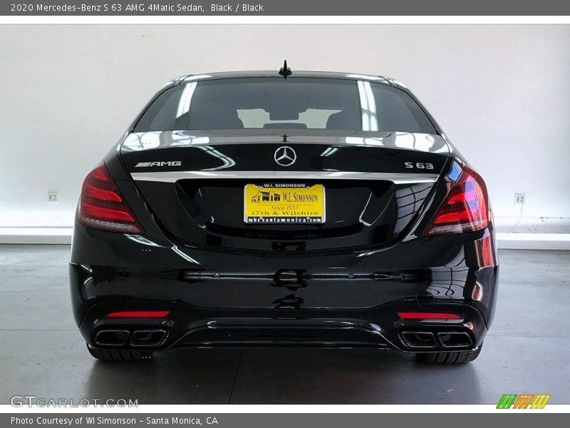 Black / Black 2020 Mercedes-Benz S 63 AMG 4Matic Sedan