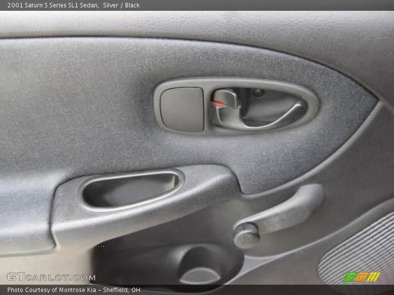 Silver / Black 2001 Saturn S Series SL1 Sedan