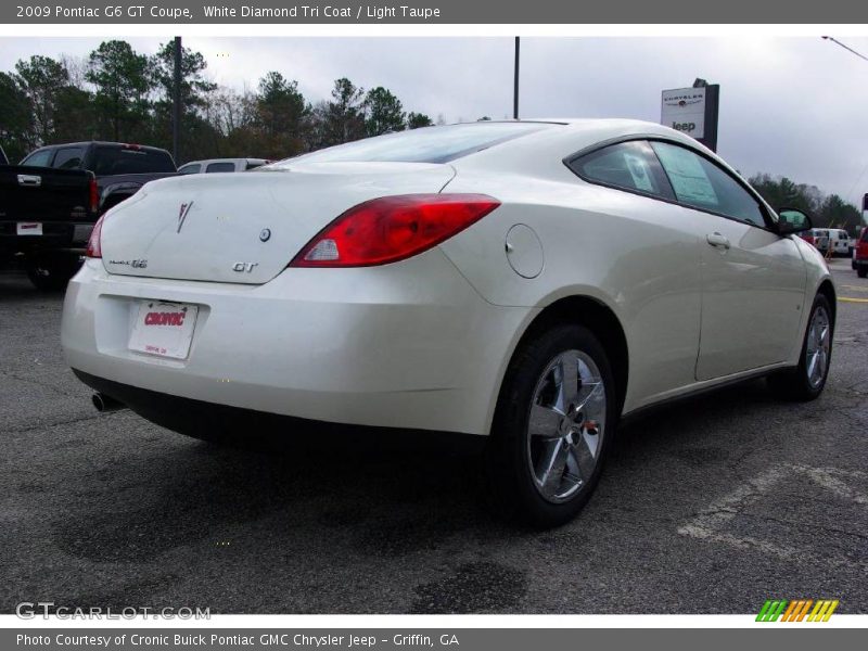 White Diamond Tri Coat / Light Taupe 2009 Pontiac G6 GT Coupe