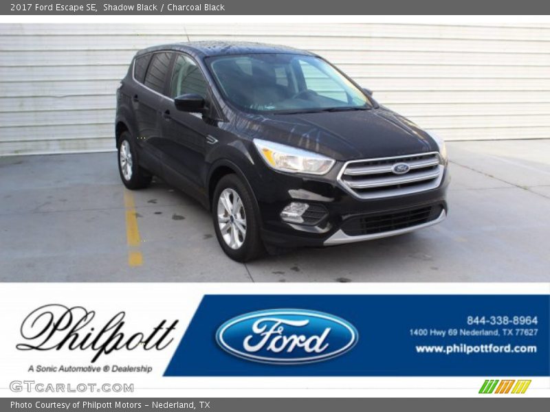 Shadow Black / Charcoal Black 2017 Ford Escape SE