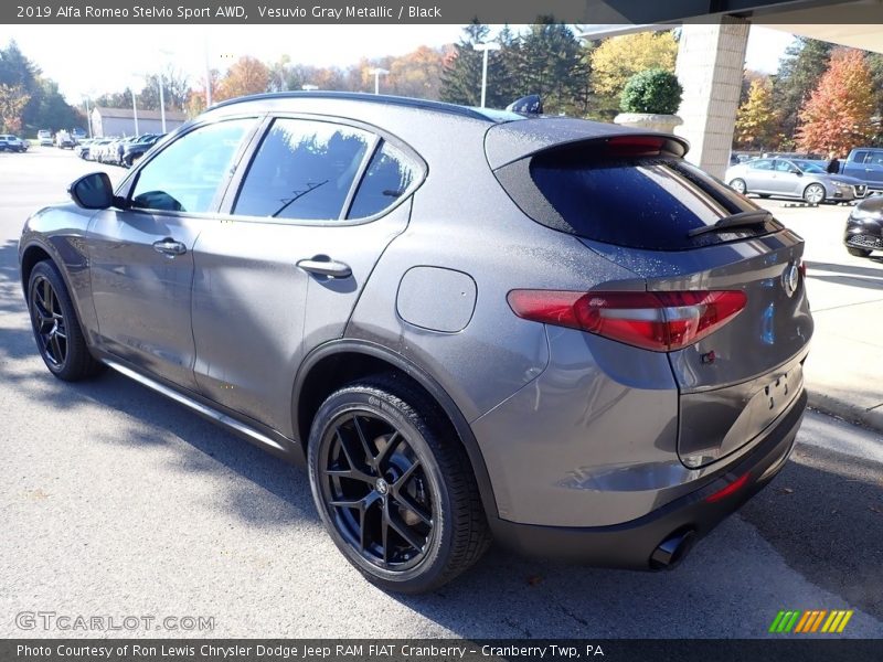 Vesuvio Gray Metallic / Black 2019 Alfa Romeo Stelvio Sport AWD