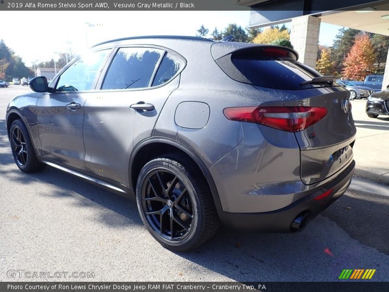 Vesuvio Gray Metallic / Black 2019 Alfa Romeo Stelvio Sport AWD