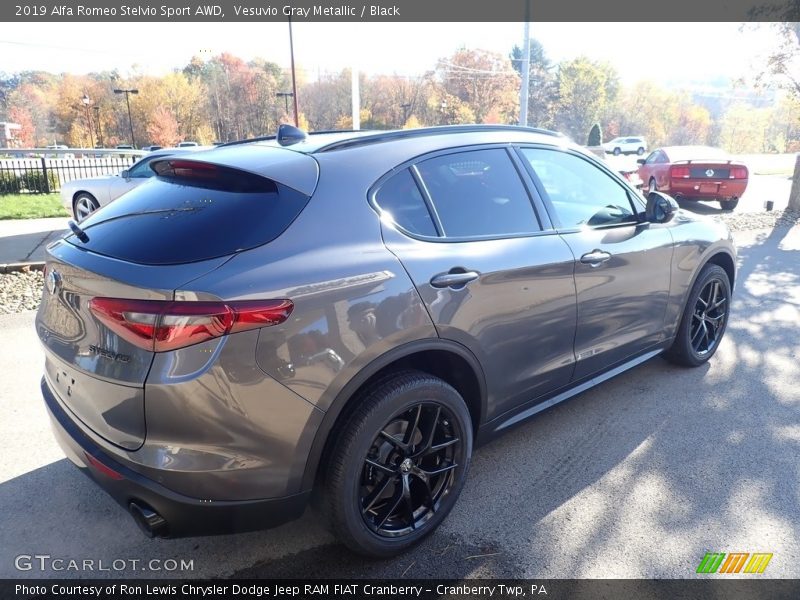 Vesuvio Gray Metallic / Black 2019 Alfa Romeo Stelvio Sport AWD