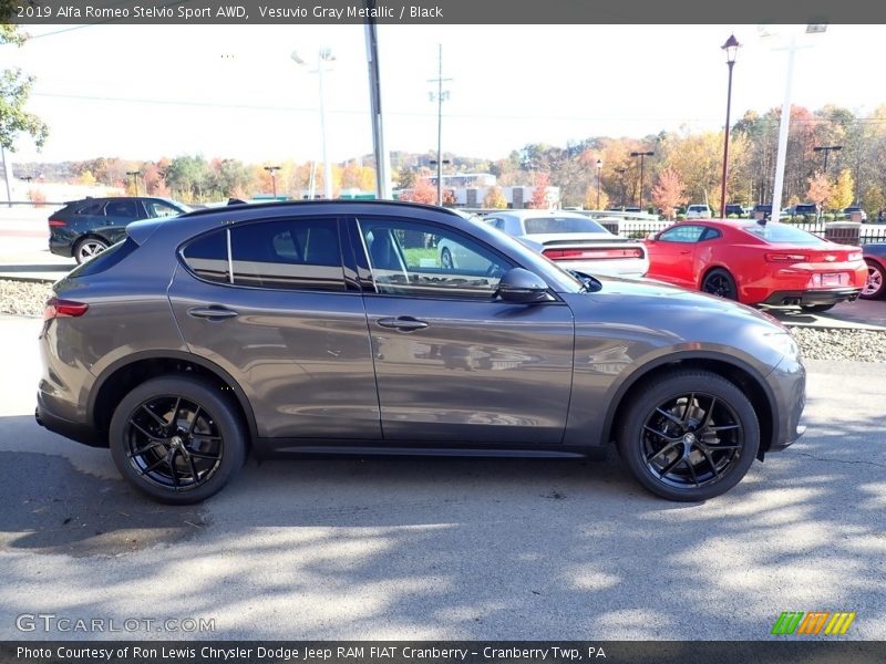 Vesuvio Gray Metallic / Black 2019 Alfa Romeo Stelvio Sport AWD