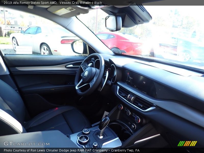 Vesuvio Gray Metallic / Black 2019 Alfa Romeo Stelvio Sport AWD