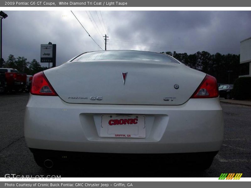 White Diamond Tri Coat / Light Taupe 2009 Pontiac G6 GT Coupe