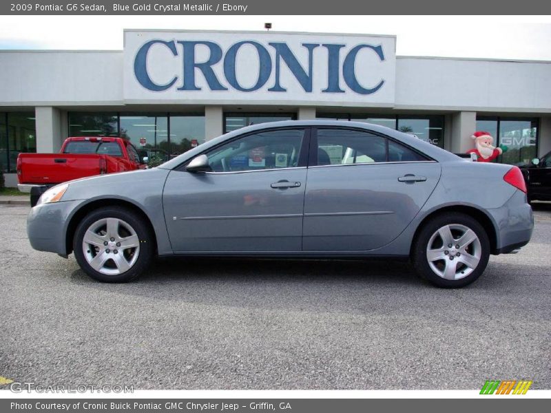 Blue Gold Crystal Metallic / Ebony 2009 Pontiac G6 Sedan